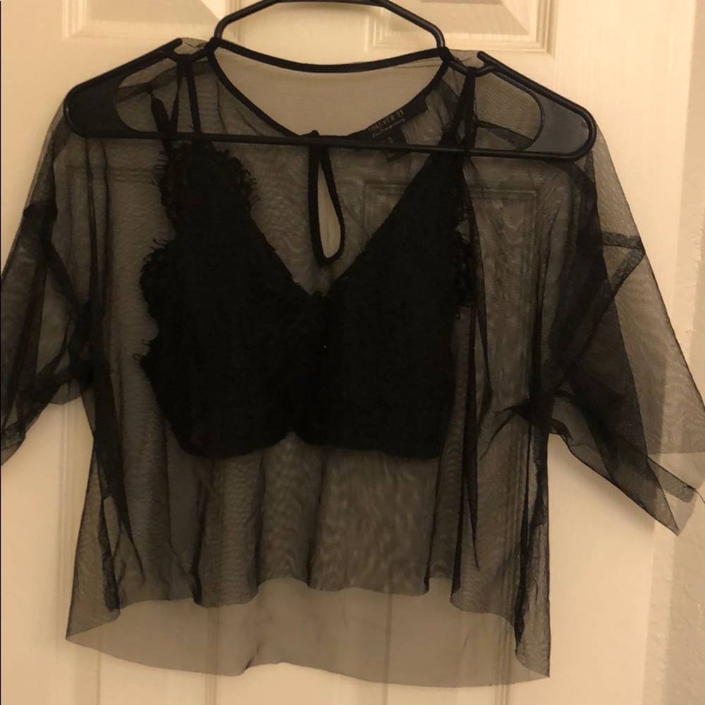 Forever 21 going our sheer top